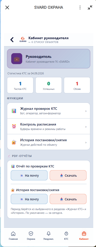 Кабинет руководителя